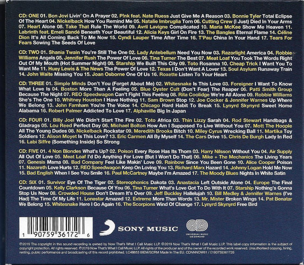 Div.kunstnere - Now 100 Hits Power Ballads - Cd (2019) - Billede 2