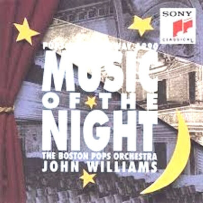 The Boston Pops Orchestra - John Williams ‎– Music Of The Night - Pops On Broadway 1990 - Lp Brugt (1990)