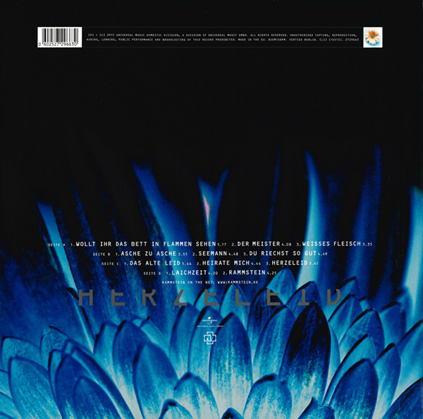 Rammstein – Herzeleid - Lp (2017) - Billede 2