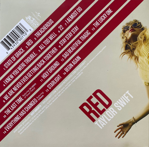 Taylor Swift – Red - Lp (2016) - Billede 2