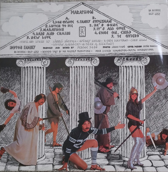 Newton Family – Marathon - Lp Brugt (1981) - Billede 2
