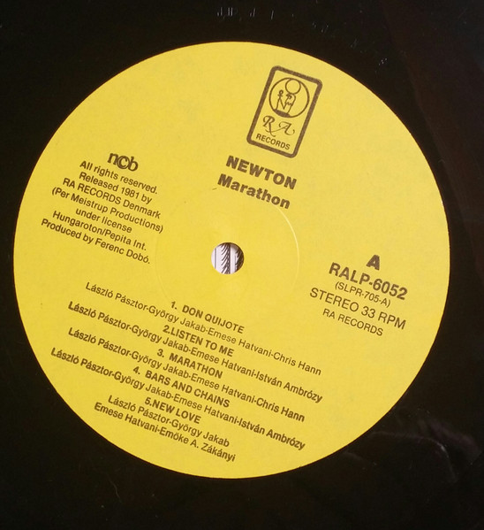 Newton Family – Marathon - Lp Brugt (1981) - Billede 3