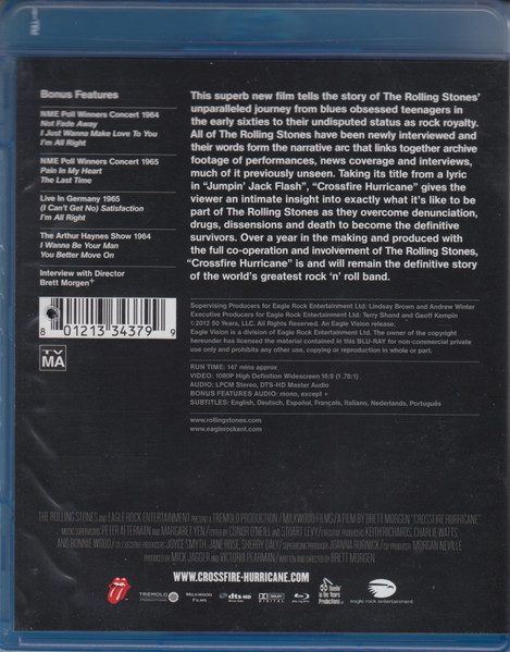 The Rolling Stones – Crossfire Hurricane - Bluray (2013) - Billede 2