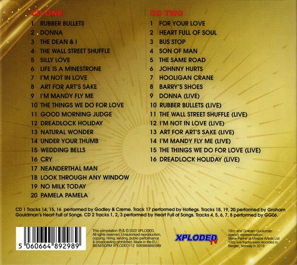 10cc – The Things We Do For Love: The Ultimate Hits And Beyond - Cd (2022) - Billede 2