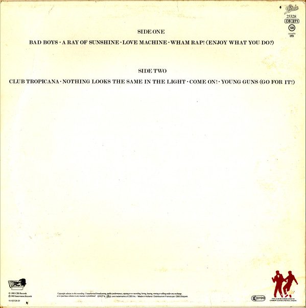 Wham! – Fantastic - Lp Brugt (1983) - Billede 2