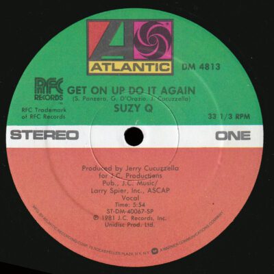 Suzy Q ‎– Get On Up Do It Again - 12 " Maxi Single Brugt (1981)