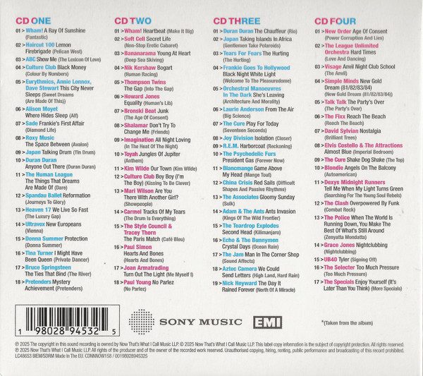 Blandet Artister - Now That's What I Call An Era: The Albums 1980 > 1984 - CD (2025) - Billede 2