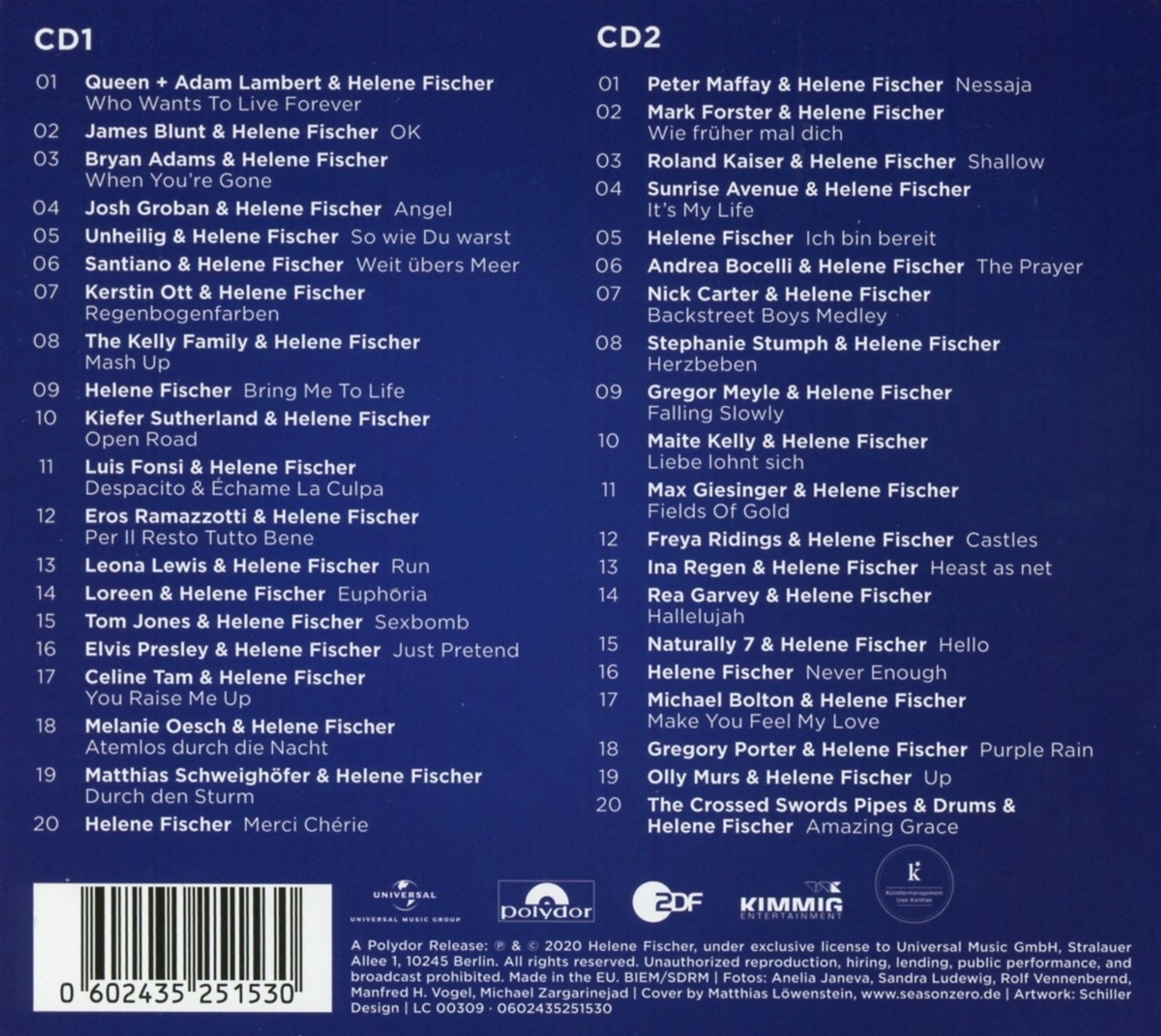 Helene Fischer – Die Helene Fischer Show - Meine Schönsten Momente Vol. 1 - CD (2020) - Billede 2