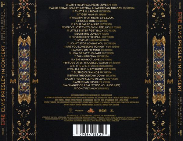 Elvis Presley – Baz Luhrmann's EPiC (Elvis Presley In Concert) (Original Motion Picture Soundtrack) - Cd (2026) - Billede 2