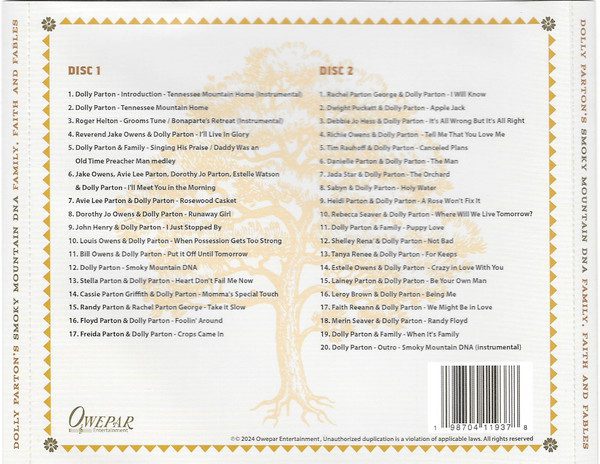 Dolly Parton – Smoky Mountain DNA: Family, Faith And Fables - Cd (2025) - Billede 2